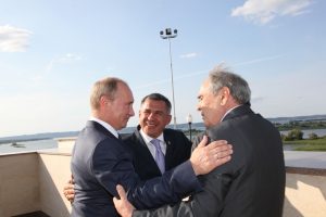 4 Путин Минниханов Шаймиев В Болгаре август 2012