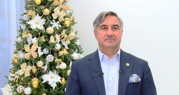 Поздравление председателя Национального совета В.Г.Шайхразиева с Новым годом