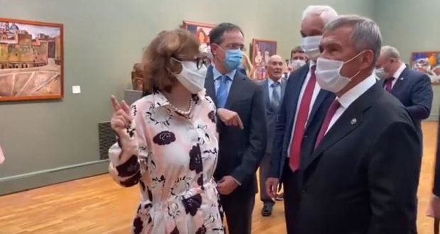 Президент Татарстана открыл выставку «Шедевры из Казани» в Третьяковской галерее