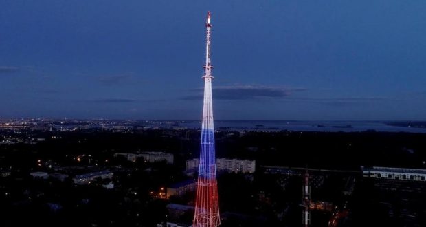 Kazan TV Tower will  assume   colors of the Tatarstan flag during the elections