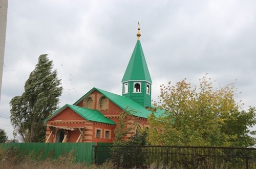 На минарет мечети села Хворостянка Самарской области установили полумесяц