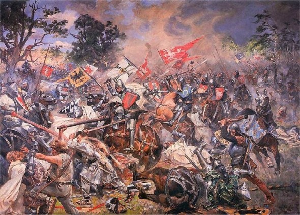 Грюнвальдская битва 1410 г. Картина Ян.Матейко (1878)