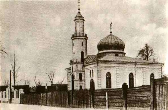 Мечеть на открытке. Начало ХХ в.