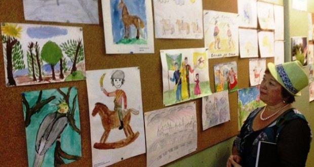 Выставка детских рисунков, посвященная Сабантую