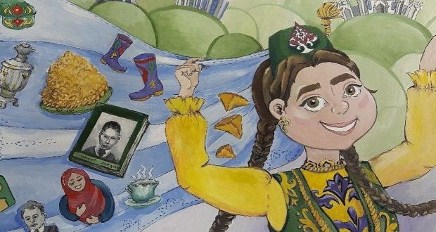 Выставку детских рисунков организуют на конкурсе «Татар кызы-2018» в Удмуртии