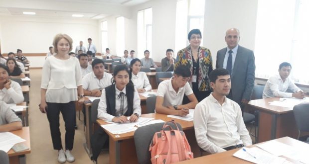 At the National University of Uzbekistan in Tashkent,  tests  and interviews of the Institute of Management, Economics and Finance K (P) FU  held