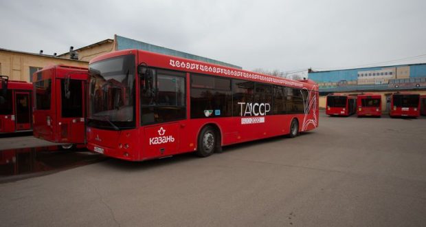 Около 30 казанских автобусов украсят символикой 75-летия Победы и 100-летия ТАССР