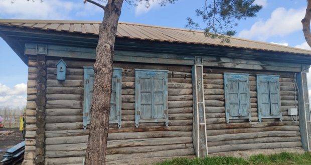 В с. Уленкуль Большереченского района продолжаются работы по строительству “Подворья Сибирского татарина”