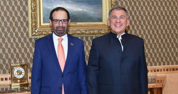 Rustam Minnikhanov met with  Chairman of the Board of the World Council of Muslim Communities