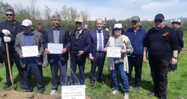 В Сузакском районе Республики Киргизия прошла акция “Сад памяти”