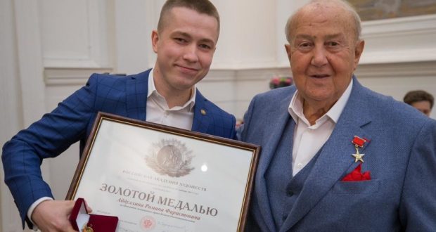 Petersburg artist, our compatriot Roman Abdullin was awarded the “Gold Medal” of the Russian Academy of Arts
