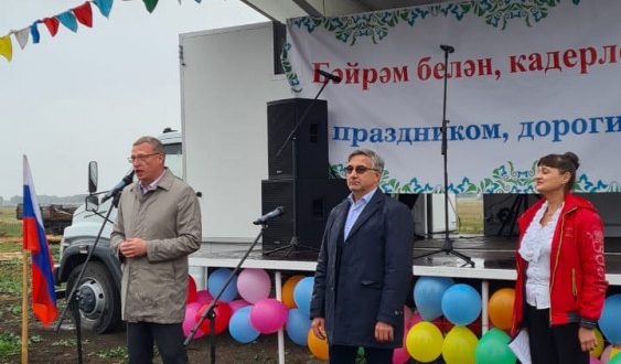 Vasil Shaikhraziev and Alexander Burkov took part in the celebration of the 360th anniversary of the village of Karakul, Omsk region