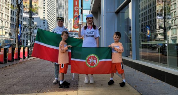 ФОТОРЕПОРТАЖ: Чикагода яшәүче татарлар да Түбәтәй киеп йөгерү марафонына кушылды