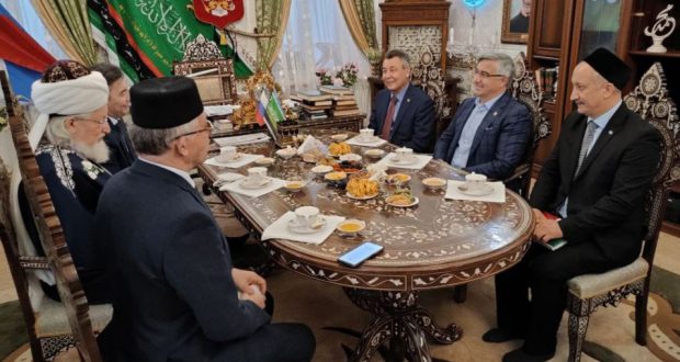 Vasil Shaikhraziev and Talgat Hazrat Tajuddin discussed preparations for the celebration of the 1100th anniversary of the adoption of Islam