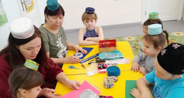 В Алькеевском  районе провели мастер-класс  для детей по изготовлению татарского национального головного убора