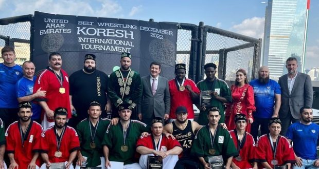International koresh belt wrestling competitions were held in Dubai