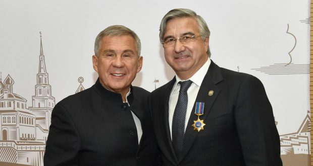 Vasil Shaykhraziev was awarded the Order “Duslyk” (Friendship)